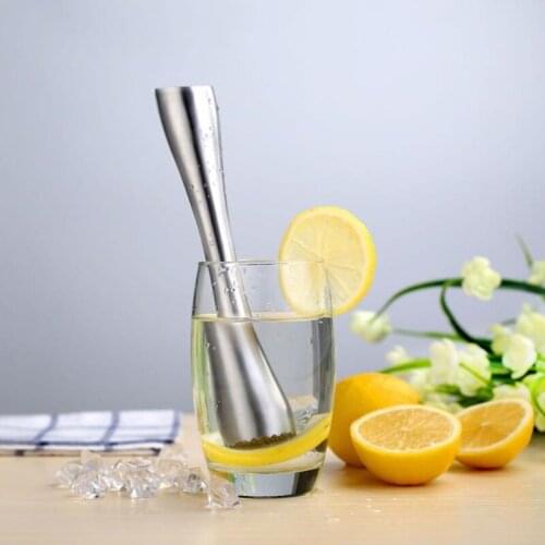 Stainless Steel Swizzle stick lemon Citrus Crushing Hammer Bartenders Tools Bar Broken Popsicle tools DIY Bar Tools F20172721
