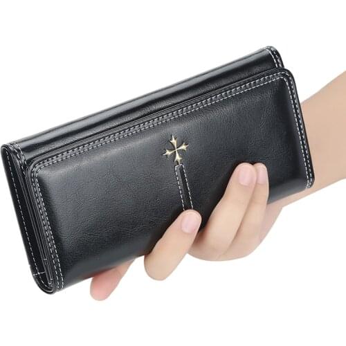 2021 New Women Wallet PU Leather Purse Female Long Wallet Top Quality Pouch Handbag For Women Coin Purse Card Holders Clutch