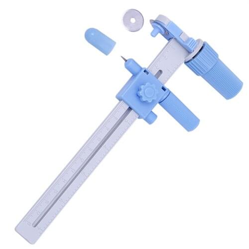 New Cutting Knife Resin Cloth Cutter Patchwork Rotary Paper Trimmer Rotating Compass Knife DIY Circle Cutting Tools High Quality