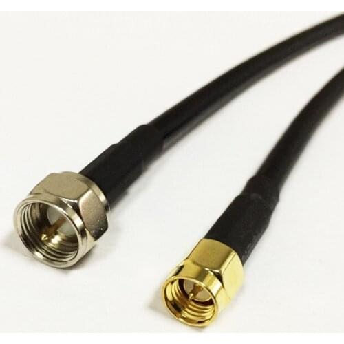 New SMA Male Plug Connector Switch F Male Plug Convertor RG58 Wholesale Fast Ship 100CM/150CM Adapter
