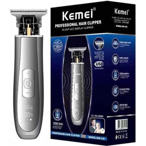 Original 10W powerful LCD display 3 speed hair trimmer beard electric haircut for men rechargeable clipper hair cutting machine