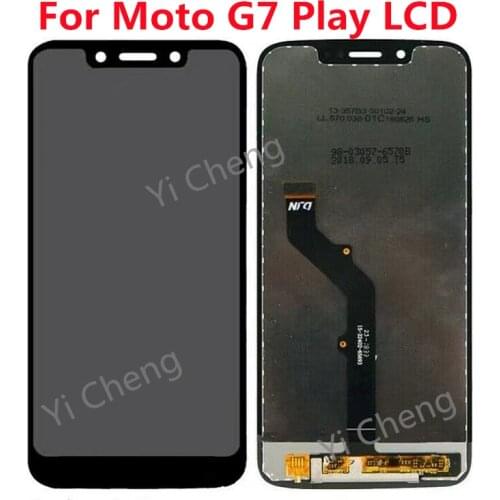 Original 5.7''For Motorola Moto G7 Play XT1952 LCD Display Touch Screen Digitizer Assembly G7 Play With Frame Replacement Parts