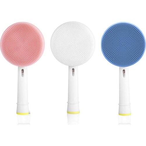 Suitable For Oral-B Electric Toothbrush Handle Facial Cleansing Brush Silicone Face Cleanser Massager Brush Heads