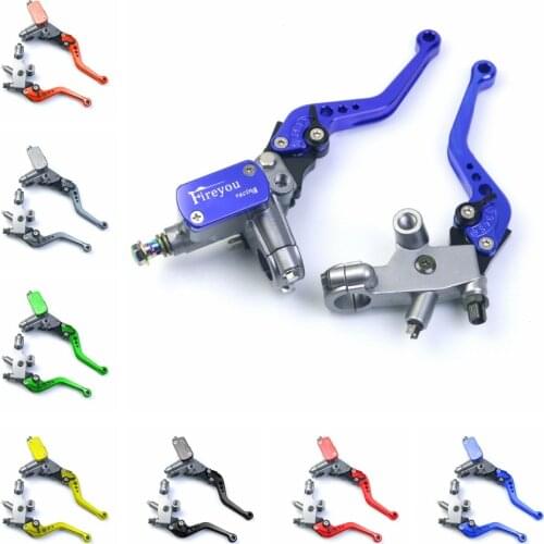 Fireyouracing Lever 7/8'' Motorcycle Handle Brake Line Clutch Lever for Honda CR85 CR125 CR250 Dirt Bike Pitbike KTM Duke SX EXC