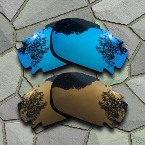 Sky Blue&Bronze Copper Sunglasses Polarized Replacement Lenses for Oakley Jawbone Vented