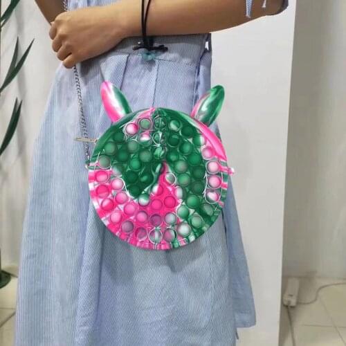 Super Big Size Push Bubble Bag Fidget Toys Squishy Stress Reliever Toys Anti-stress Sensory Game Toy Backpack Storage Bag Purse
