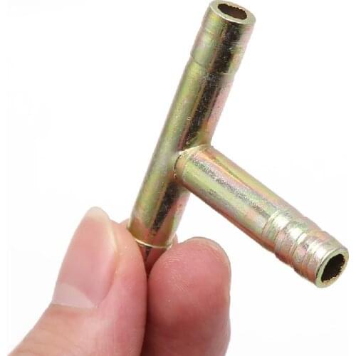 8mm 5/16" Tee 3 Way Hose Barbed Connector Air Fuel Water Pipe Gas Tubing New