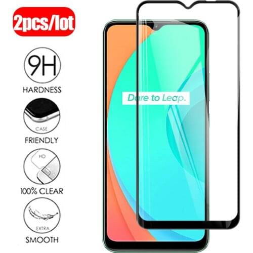 2Pcs Protective Tempered Glass on For Oppo Realme C11 C12 RealmeC11 6.5" Full Cover Screen Protector Glass Film