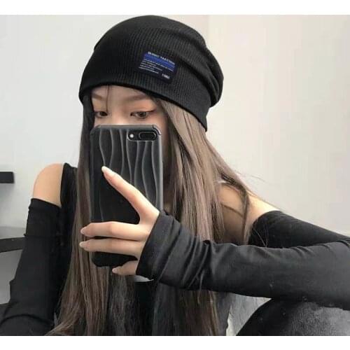 Winter Hat Beanie Hat Spring and Autumn Retro Knitted Pile Hat All-match Fashion Womens Beanie Casual Hat Unisex