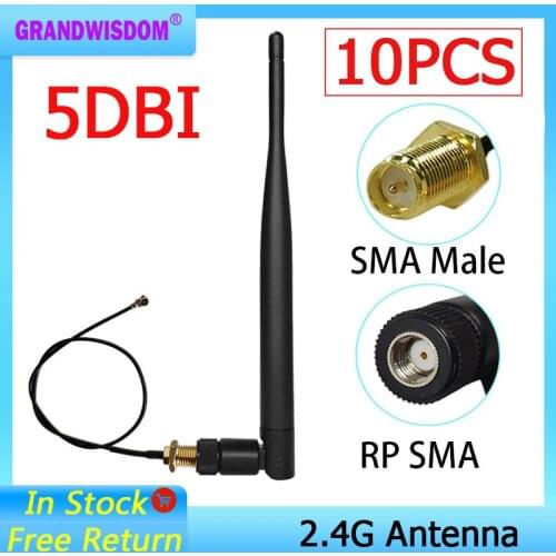 2.4g wifi antenna pbx antena cellular 2p booster car para modem sma hf telephone longo alcance signal router lte gsm wi-fi carro