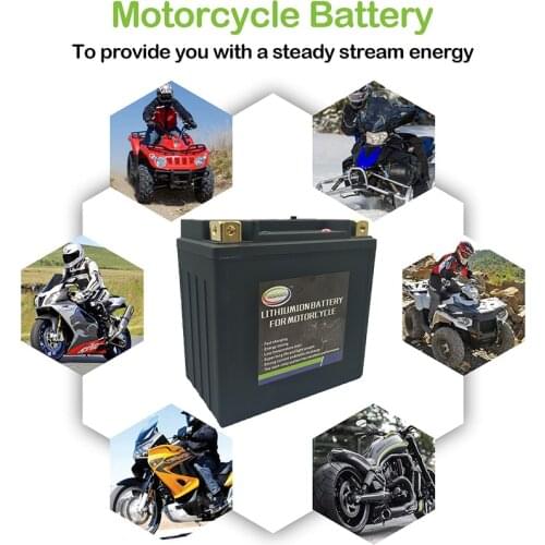 14-BS Battery 12V LiFePO4 Lithium Phosphate ion - BMS Protection Board - Maintenance Free Battery For Motorcycle snowmobile ATV