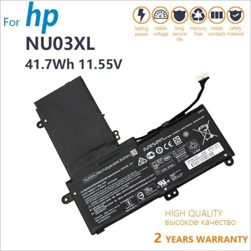 Genuine NU03XL Laptop Battery For HP Pavilion x360 Convertible PC 11-U014UR HSTNN-UB6V TPN-W117 TPN-C128 843536-541 844201-850