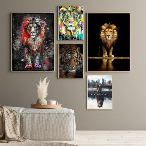 5D DIY Diamond Painting Animals Black and White Lion Head Diamond Embroidery Picture Rhinestone Cross Stitch Kits Mosaic Gift