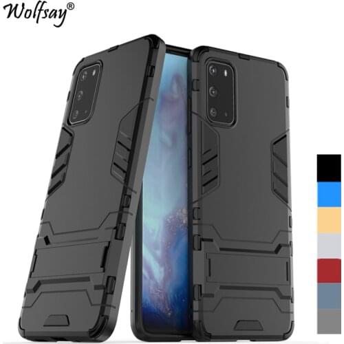For Cover Samsung Galaxy S20 Plus Case Bumper Hybrid Stand Silicone Armor Case For Samsung S20 Plus Cover Samsung S20 Plus Case