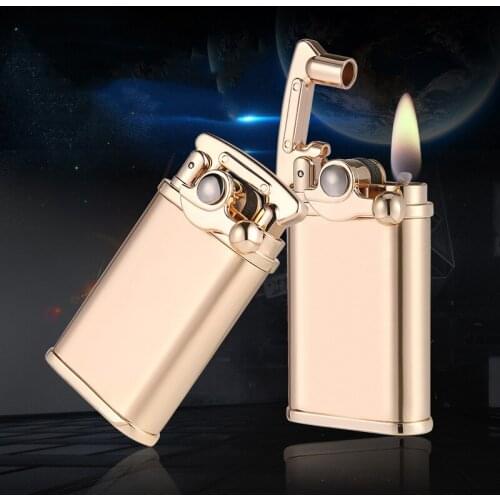 Design Lighter Men Gadgets Kerosene Oil Lighter Gas Grinding Wheel Cigarette Retro Cigar Tobacco Bar Lighters Gadgets For Men