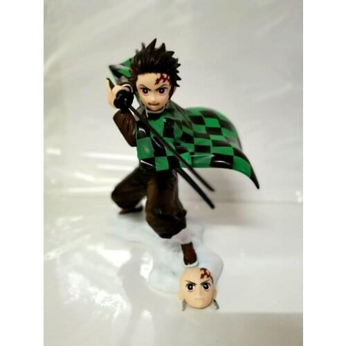 Anime Demon Slayer: Blade Large Edition Kamado Tanjirou Face Change 1/8 Model Boxed Figure anime figures