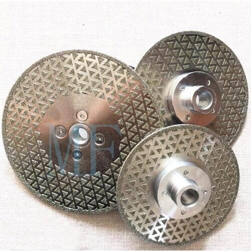 Flanged Double-Sided Blade Diamond Grinding Wheel Cutting Blade Disc Grinder for Porcelain Tile Granite Marble Cutter Sharpener