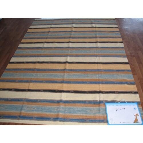 Free shipping 8'X10' kilim carpets,hand knotted carpets for living room 100% New Zealand wool, Pakistan Turkey style rug