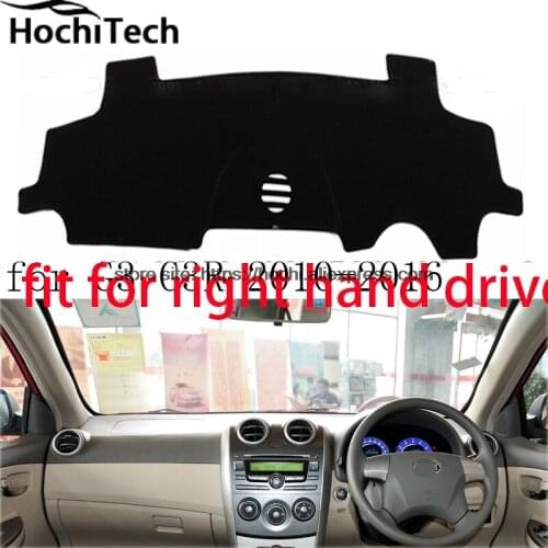 For BYD G3 G3R 10-16 right hand drive dashboard mat Protective pad black color car-styling Interior Refit Sticker Mat products