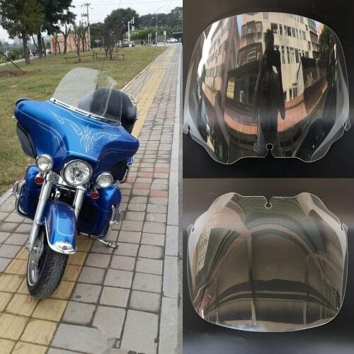Motorcycle 13" Transparent Windscreen Windscherm Windshield For Harley Touring Street Glide Electra Ultra Classic 1996-2013
