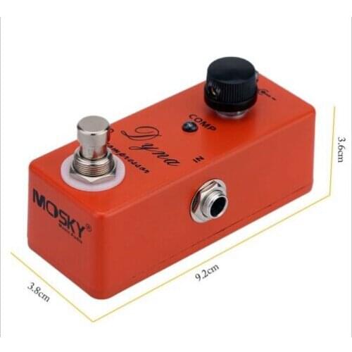 Mini and Portable Dyna compressor Guitar Effect Pedal with Single Knob Control True bypass pedal guitarra