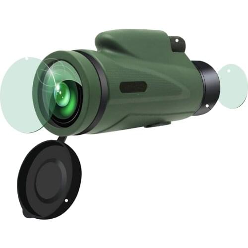 12x50 Powerful Monocular Long Range Zoom Telescope Eyeglass For Hunting Camping Tourism Telescope BAK4 Prism Support mobile