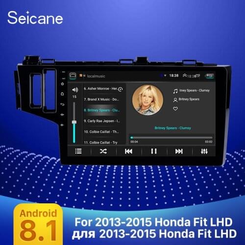 Seicane 2din Android 8.1 9 inch Car GPS Navigation Radio for 2013 2014 2015 Honda Fit LHD Multimedia Player support OBD DVR
