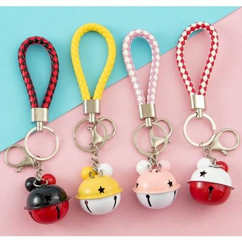 2021 New Charm Bell Keychain for Keys Fashion Bell Metal Key Holder for Women Female Bag Pendant Jewelry Key Chain Keyring Gifts