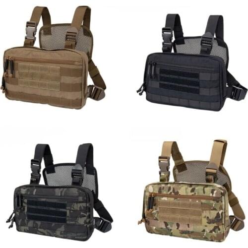 Hunting Tatcical Vest Bag Chest Recon Bag Army Bag Chest Rig MOLLE Shoulder Bag High quality 500D Nylon Fabric