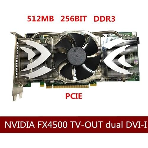 Graphics Professional Card NVIDIA Quadro FX4500 TV-OUT dual DVI-I PCI E 512MB Video Card