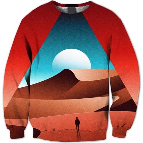 REAL American US SIZE Parallel Universe - Enter a New Dimension Sublimation Print Plus Size Crew Neck Sweatshirt