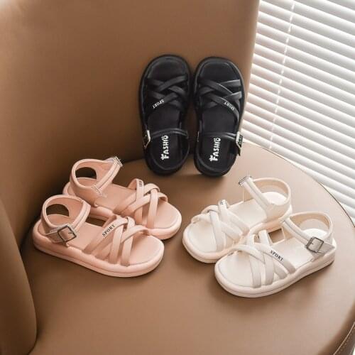 New Summer Children Sandals Baby Girls Toddler Soft Non-slip Princess Shoes Kids Beach Shoes Girls Casual Roman Sandals