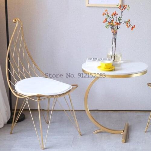 Nordic ins chair makeup net red fashion modern minimalist backrest personality home leisure chair Christmas hat chair