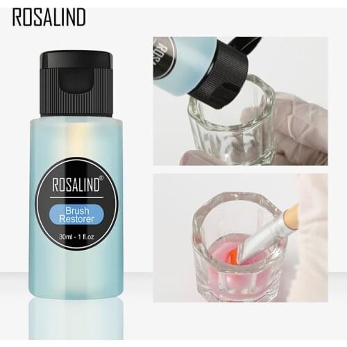 ROSALIND 30ml Gel Nail Polish Remover Soak Off Lacquer Cleanser UV Gel Varnish Nail Art Brush Cleaner Nail Degreaser Manicure
