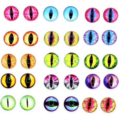 Waterproof Artificial Eye Jewelry DIY Accessories 6~40mm Curved Glass Artificial Eye New