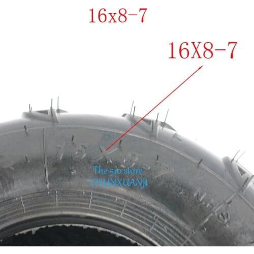 High quality 16x8-7 inch Rear Front ATV Go Kart Knob by Tubeless Tire fit Rear Front ATV Go Kart Knob by Tubeless Tire