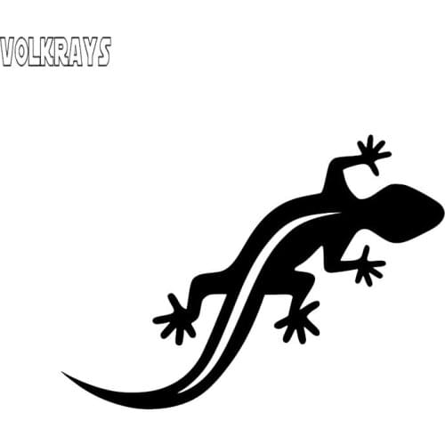 Volkrays Funny Car Sticker Lovely Lizard Salamanders High Quality Accessories Reflective Waterproof Vinyl Decal,6cm*10cm