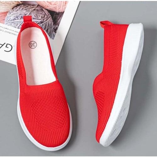 Women Shoes Shoes Lightweight Womens Sneakers Comfort Flat Shoes Slip On Vulcanized Shoes New Ladies Sneakers Outdoor Plus Size