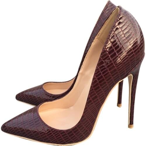 Women shoes extreme high heel fashion stilettos pumps women sexy party wedding pointed toe party shoes 12cm QP065 CHENSIR9