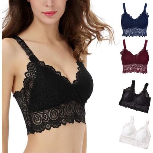 New Spring Summer Underwear Sexy Full Lace Bra Straps Backing V Neck Half Wrapped Chest Anti Dic Female Tube Tops X3