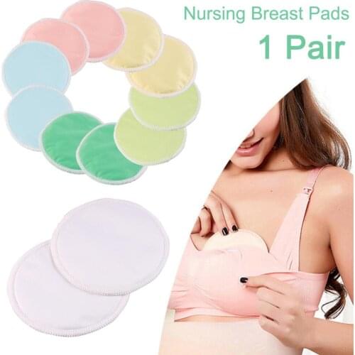1Pair Reusable Bamboo Breast Pad Nursing Pads For Mum Waterproof Washable Pregnant 12cm,Bamboo Fabric Material Inner