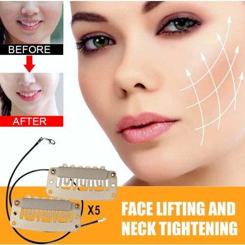 10 Pieces Face Lifting Patch V-line w/ Clip Kit for Woman Instant Face, Soft and Comfortable
