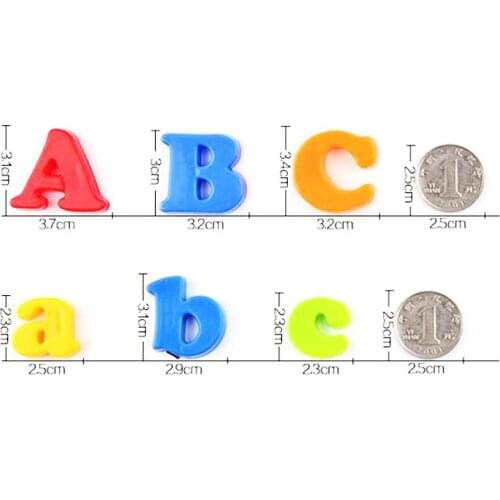 72pcs/set Gift Set Magnets Teaching Alphabet Set Of Colorful Magnetic Fridge Letters Numbers Education Learn Cute Kid Baby Toy 2