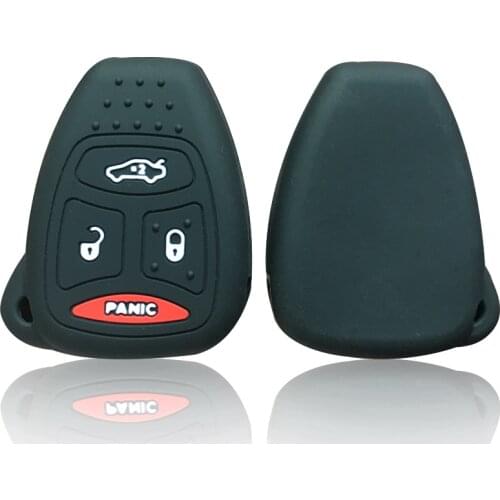 Silicon Key Fob Cover Case for Jeep Wrangler Cherokee Chrysler Liberty Pacifica Sebring Aspen Magnum Charger Dodge Key Holder