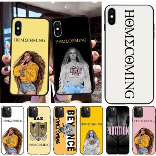 CUTEWANAN Beyonce Homecoming Black TPU Soft Phone Case Cover for iPhone 11 pro XS MAX 8 7 6 6S Plus X 5S SE 2020 XR case
