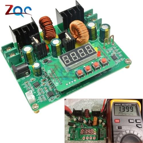 DC-DC 38V Digital Step up Step down Module Boost Buck Converter Solar Charging Board LED Digit Tube Display Voltmeter Ammeter