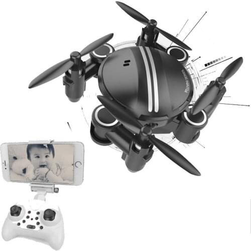 EBOYU(TM) SH1 WiFi 2.4GHz 4CH 6-Axis Gyro 3D LED UFO Mini RC Quadcopter Drone with WIFI Real-Time FPV and HD 0.3MP Camera RTF