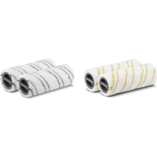 H7JB 4Pcs Hard Floor Sweeper Cordless Vacuum Cleaner Roller Brush Microfiber Cleaning Replacement Accessories Compatible with