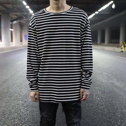 Мужские полосаты футболки IKKB China At AliExpress