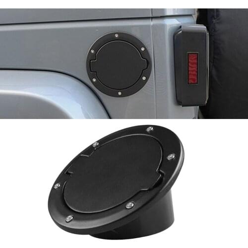Metal Aluminum Locking Gas Cap Cover for Jeep Wrangler JK 2/4 Door 07-18